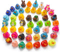 50 Pcs Mini Rubber Ducks Bulk Jeep Ducks for Ducking– Floating Baby Bath Toys for Kids & Toddlers, Small Duckies for Pool Parties, Summer Party Favors Bulk, Baby Showers
