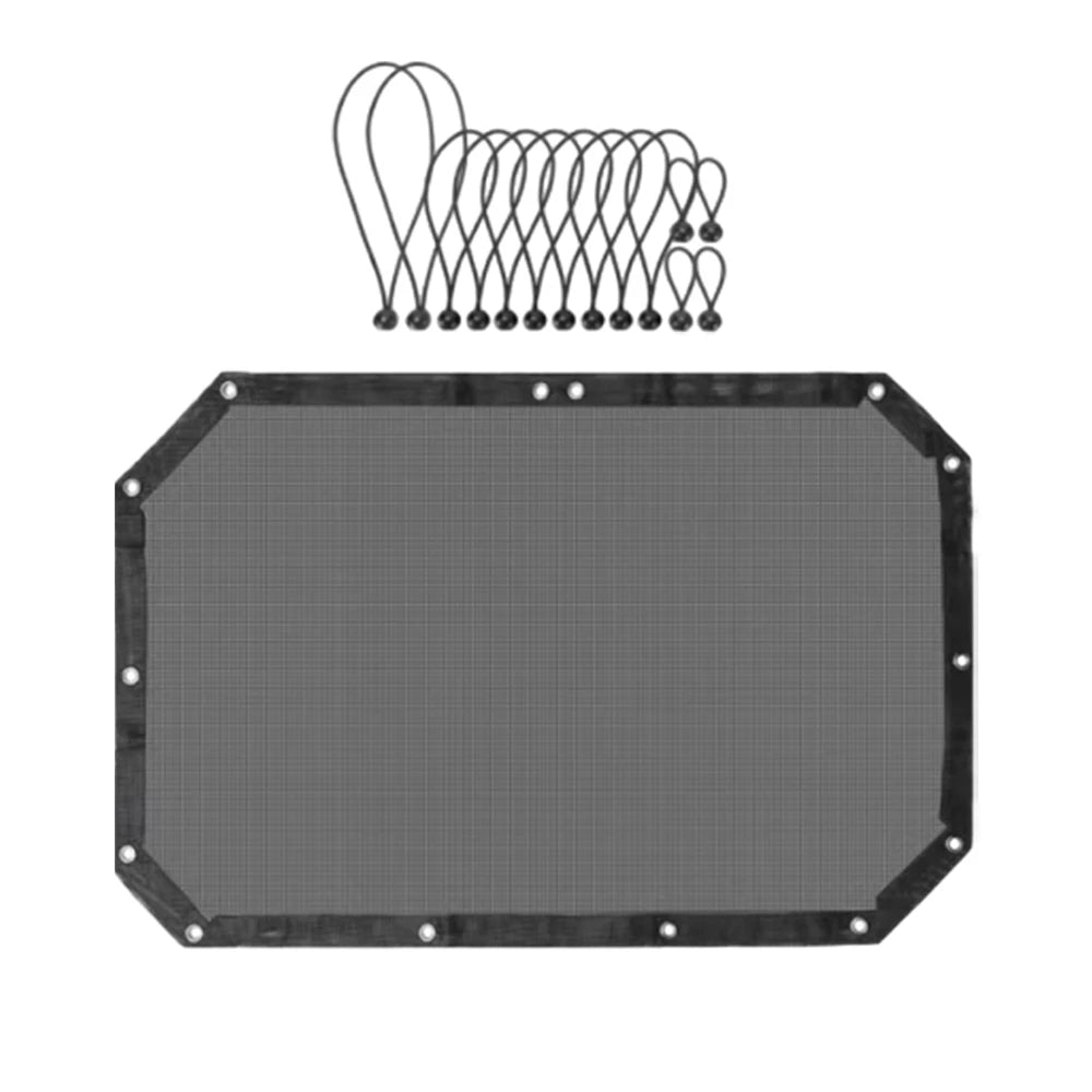 Car Roof Sunshade Mesh Bikini Top Sun Shade Cover for Jeep Wrangler JK & Unlimited 2 Door 4 Door 2007-2018 Car Styling Black
