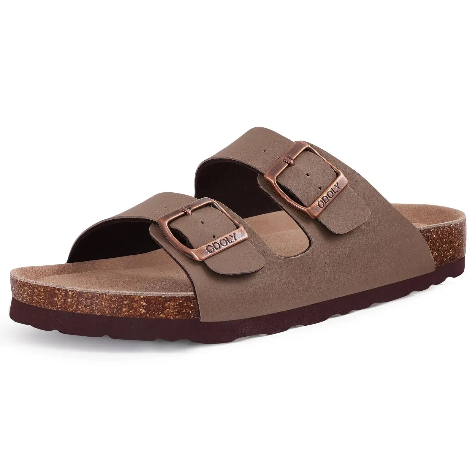 Men Cork Slippers Summer Cork Footbed Clogs Sandals Women Outdoor Suede Beach Slides with Arch Support Men Clogs Sandals