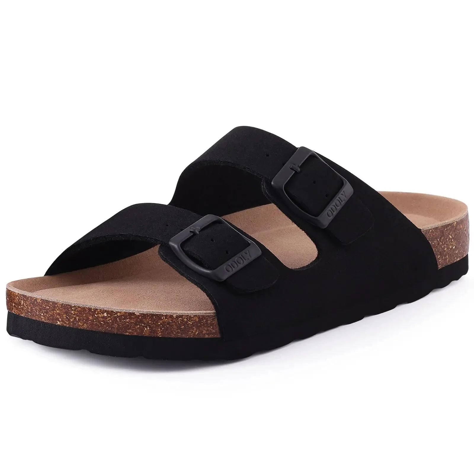 New Fashion Cork Sandals Women Classic Cork Suede Footbed Slippers Female Summer Beach Sandals with Adjustable Buckle