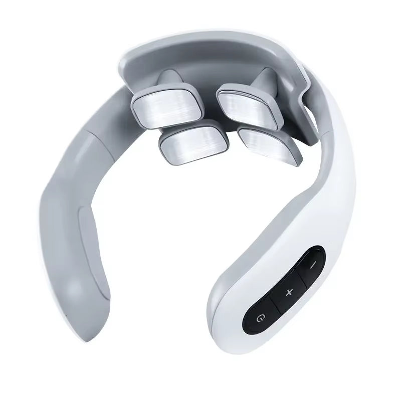 Ergonomic Electric Cervical Massager with Heating Function for Neck and Shoulder Muscle Relaxation and Pain Relief